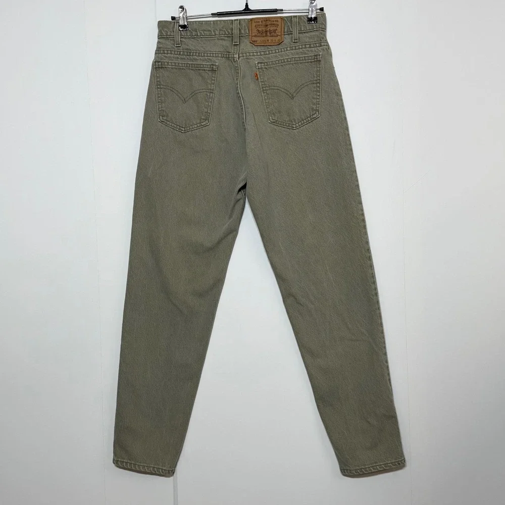 Vintage Levis 550 Jeans Men Measures 31X32 Tag 32x32 Gray Orange Tab Relaxed USA
